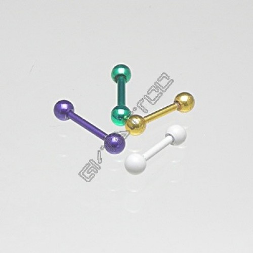 Microbell Reto Esfera Aço Color Cores Variadas Medida 1,2mm x 8mm